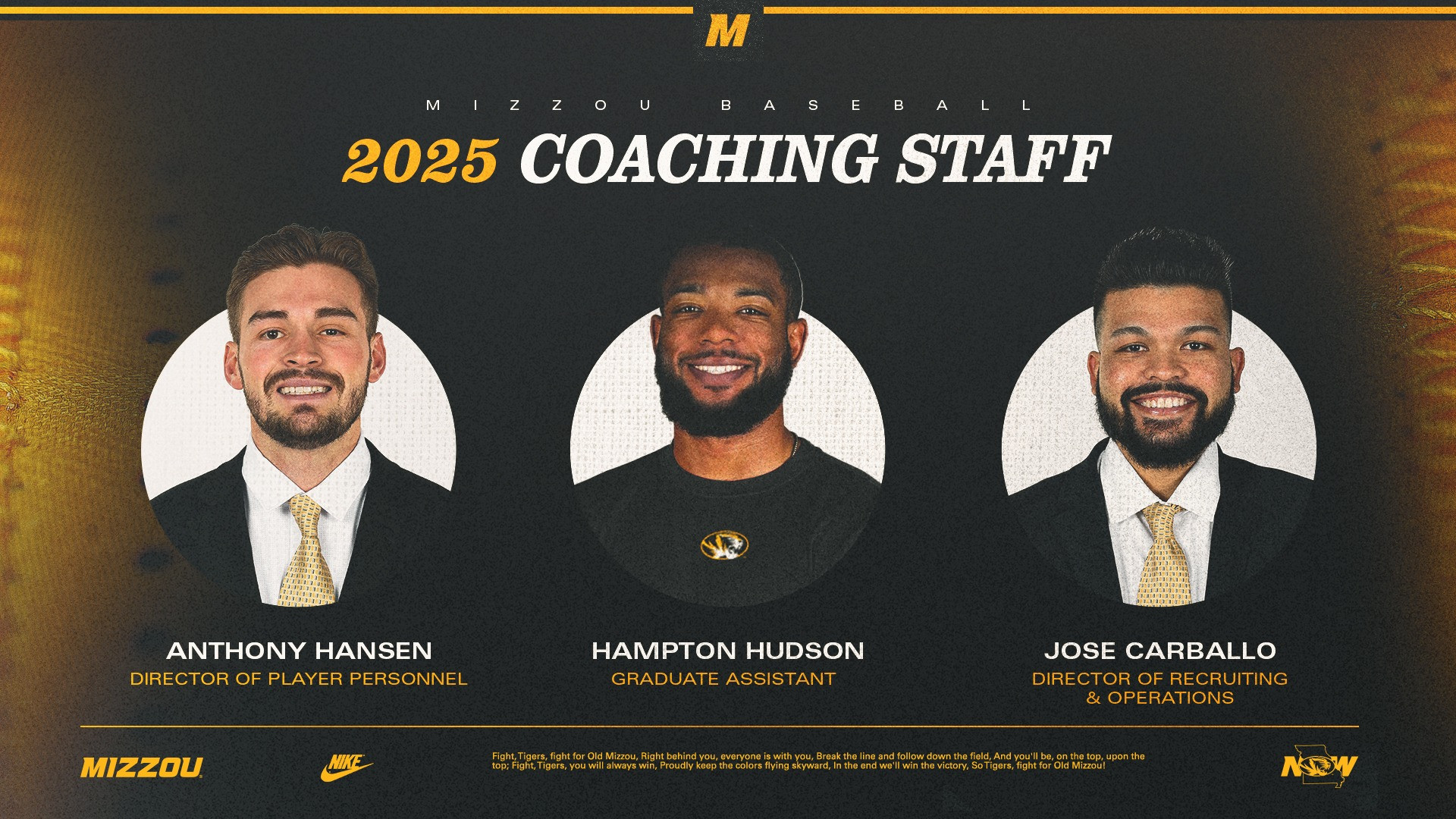 Baseball Finalizes 2025 Coaching Staff - University of Missouri ...
